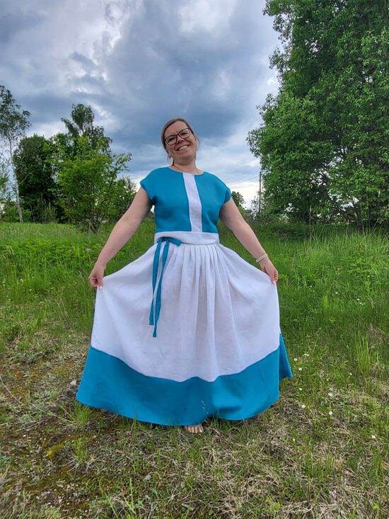 Sasienamie lina svārki "Kurzeme" 
